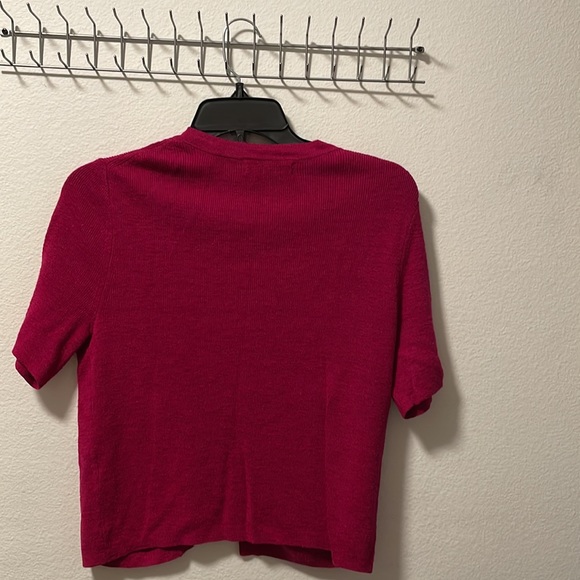 A Fuchsia Banana Republic Cropped Cardigan! - Picture 6 of 11